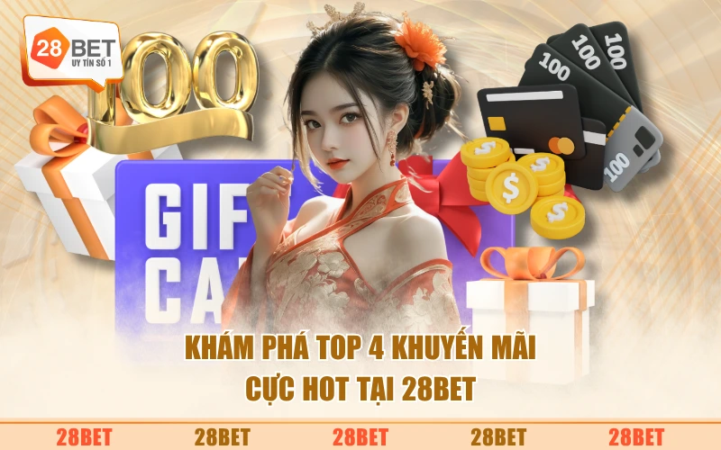 Khám phá Top 4 khuyến mãi cực hot tại 28BET
